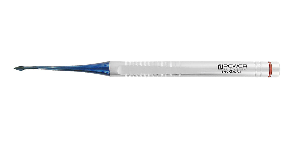 Accu Lux-Tome Spade Elevator - In, Serrated Titanium