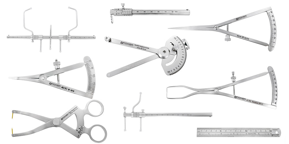Omni Cosmetic Plastic Facial Surgery Caliper Kit - Set of 9