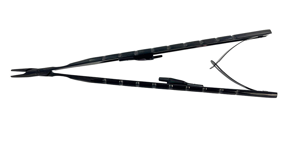 Straight Needle Holder Castroviejo - T/C, Black Titanium, 16 cm