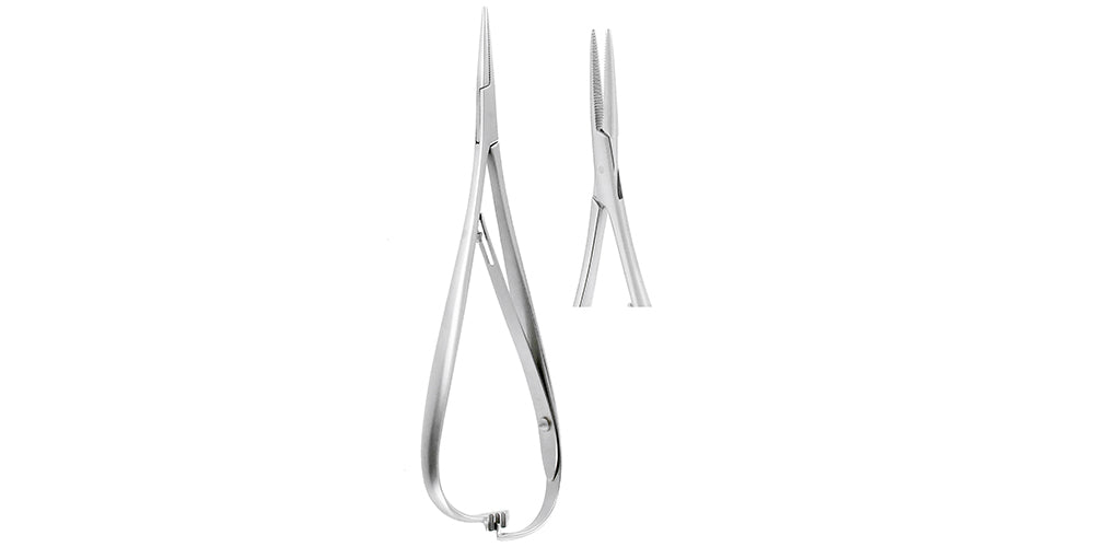 Orthodontic Elastics Holder Straight 15 cm Cross Serration