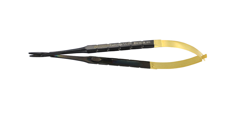 Straight Needle Holder Castroviejo - Black Edition, 16 cm