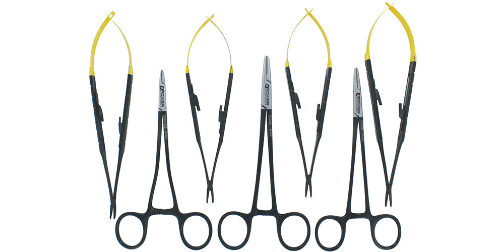 Needle Holder Castroviejo - Gold/Titanium, Set of 7