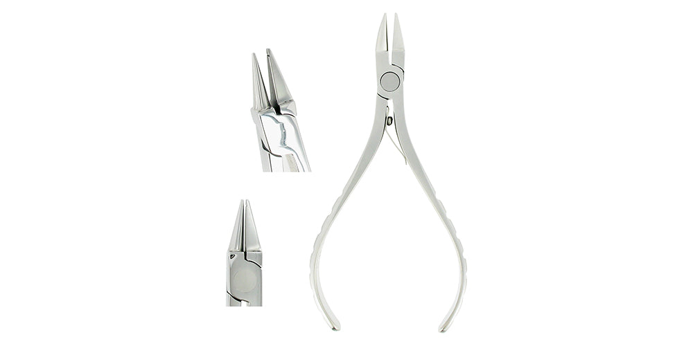 Orthodontic Long Beak Plier - 13 cm, 1-Groove
