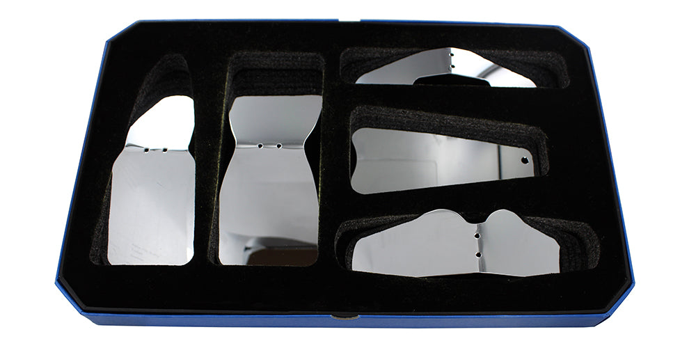 Photographic Stainless Steel Mirror - Set of 5, Polished