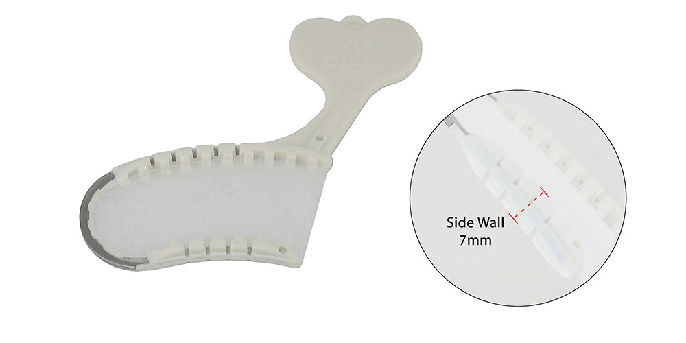 Disposable Fish Bone Tray - Posterior Half Side, 7 mm
