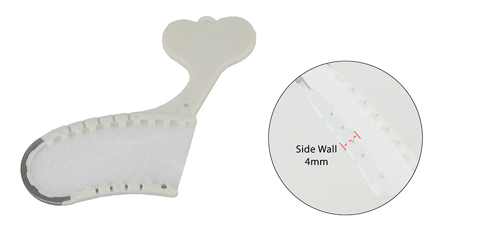 Disposable Fish Bone Tray - Posterior Sideless, 4 mm