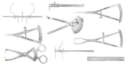 Omni Cosmetic Plastic Facial Surgery Caliper Kit - Set of 9