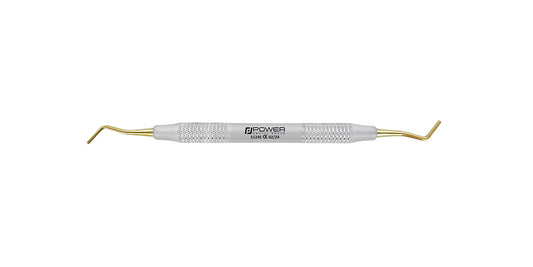 Composite NB Mini Plugger with Round End - 6EZ Handle, Titanium Gold