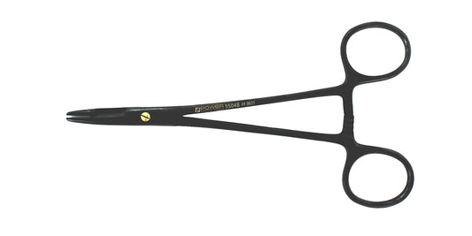 Straight Needle Holder Olsen-Hegar - T/C, Black Titanium, 15 cm