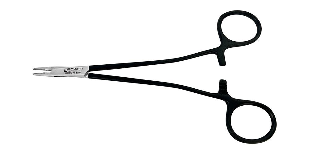 Straight Micro Needle Holder Crile-Wood - Black Edition, 15 cm