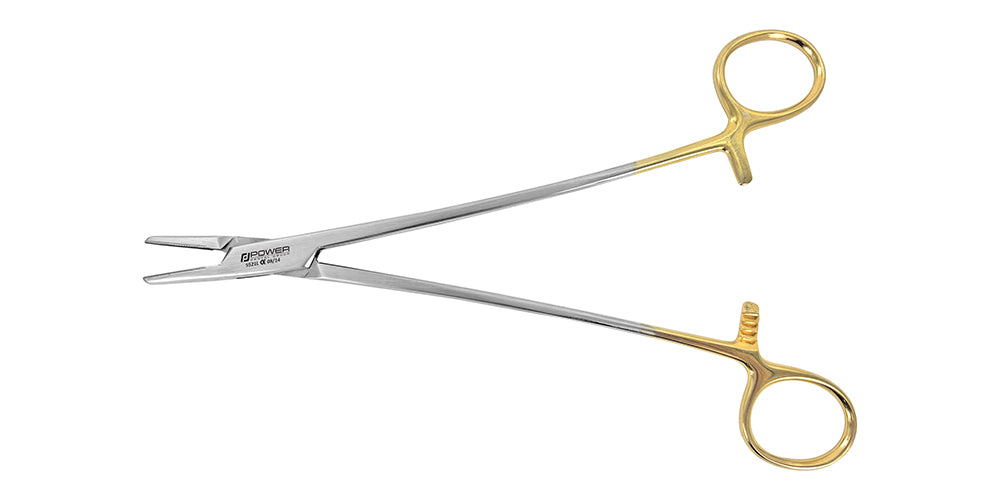 Straight Needle Holder Mayo-Hegar - T/C, Gold Steel, 20 cm