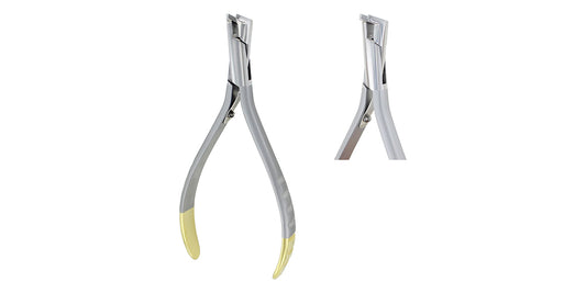 Orthodontic Distal End Cutter - T/C, Safety Hold, Long Handle, 14.5 cm, Max Cutting Wire Size .020 / .018 × .025