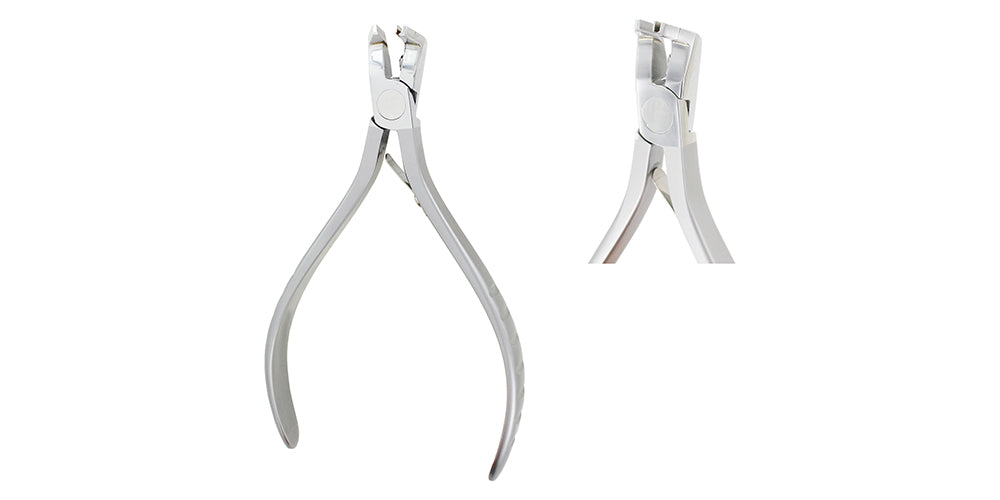Orthodontic Distal End Flush Cutter - T/C, Safety Hold, 12 cm, Max Cutting Wire Size .020 / .018 × .025
