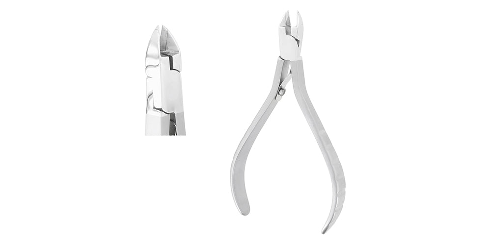 Orthodontic Ligature Cutter - T/C, Slim, 15º Angled, 13 cm, Max Cutting Soft Wire Size .020