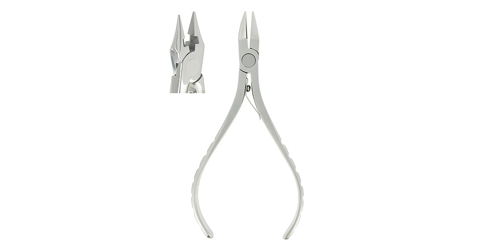 Orthodontic Plier Bird Beak with Soft Wire Cutter 12 cm