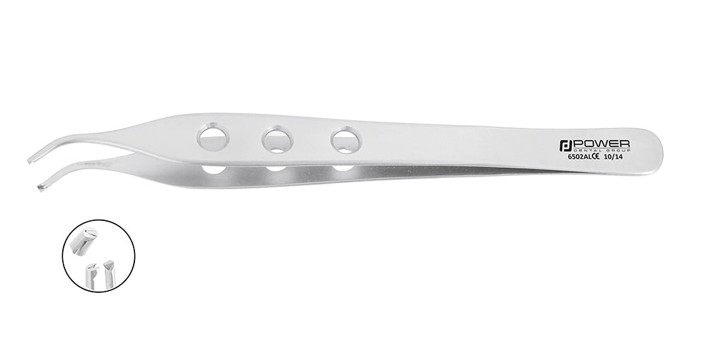 Tweezers Tissue Forceps Adson - Curved Teeth 1x2, 15 cm