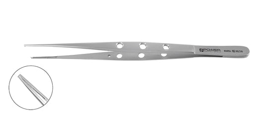 Tweezers Tissue Forceps Microsurgical - Straight Teeth 1x2, 15 cm (6")