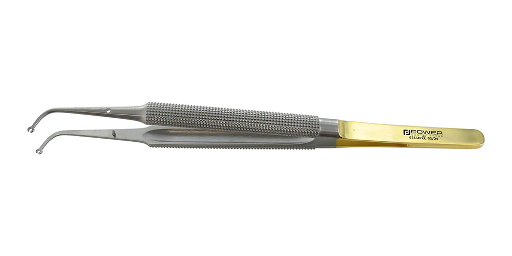 Tweezers Tissue Forceps Micro Suture - Curved, 16 cm
