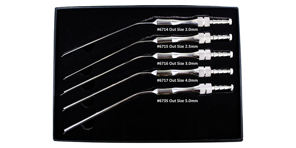 Frazier Aspirator Suction Kit - Set of 5