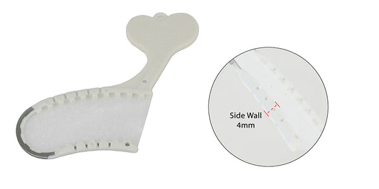 Disposable Fish Bone Tray - Posterior Sideless, 4 mm