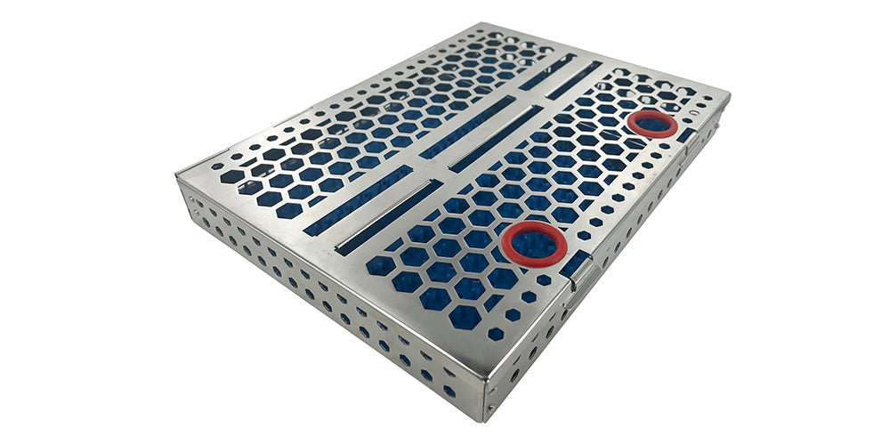 Surgical Utility Cassette - Holds 15 Hand Instruments with Partition