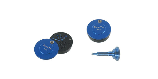 Power Tack Screw Set - Large Blue Case, 10 Tacks (5 × 5 mm), Holds up to 20 Pieces