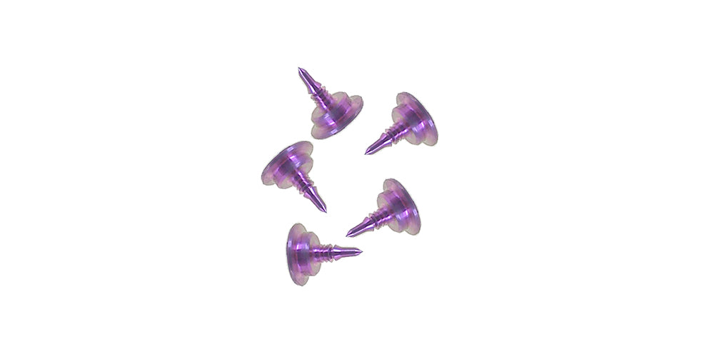 Bone Tack - Titanium, 3 mm, Purple, with Removal Thread (5 Pieces)